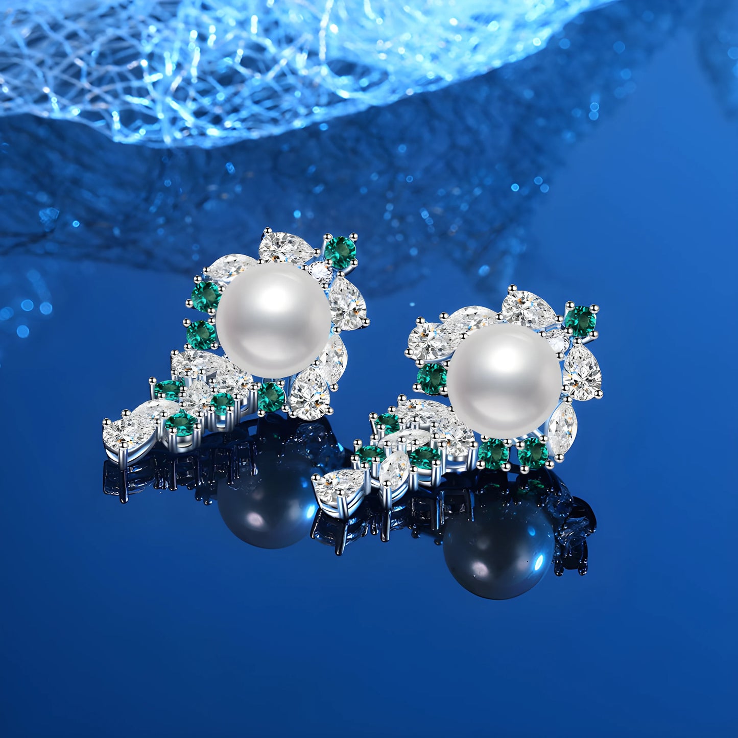 YUREINE Éclat Pearl Drop Earrings