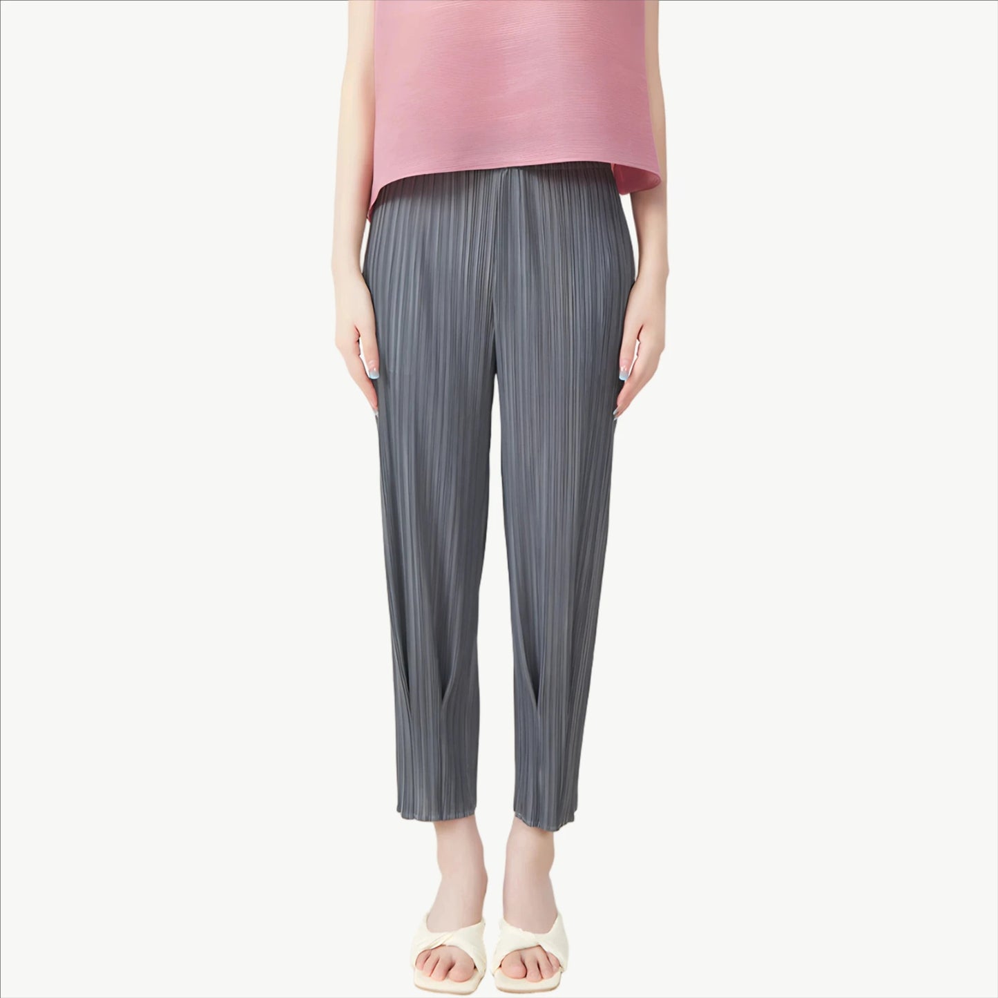 YUREINE Versa Trousers Effortless Pleats with Modern Comfort