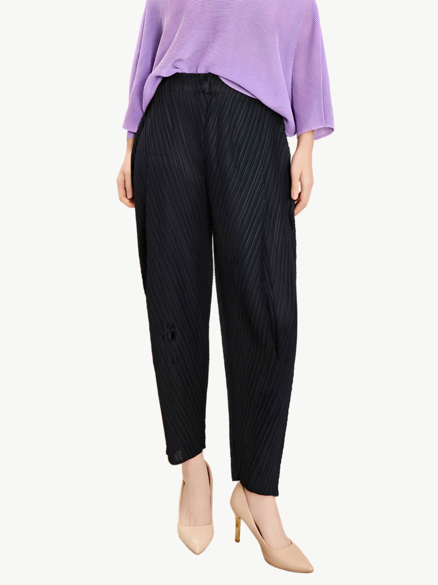 YUREINE Versa Trousers Effortless Pleats with Modern Comfort