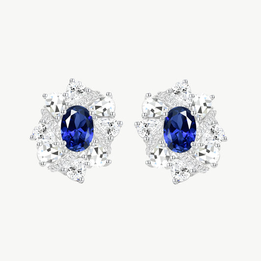 YUREINE Éclat Cluster Stud Earrings
