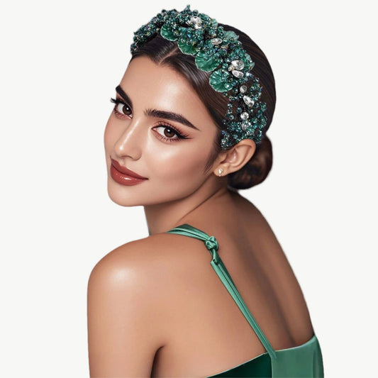 Crystal Bloom Embellished Headband