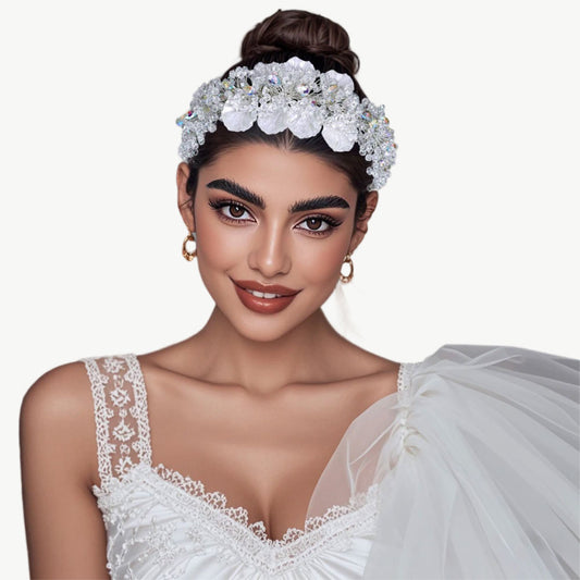 Crystal Bloom Embellished Headband