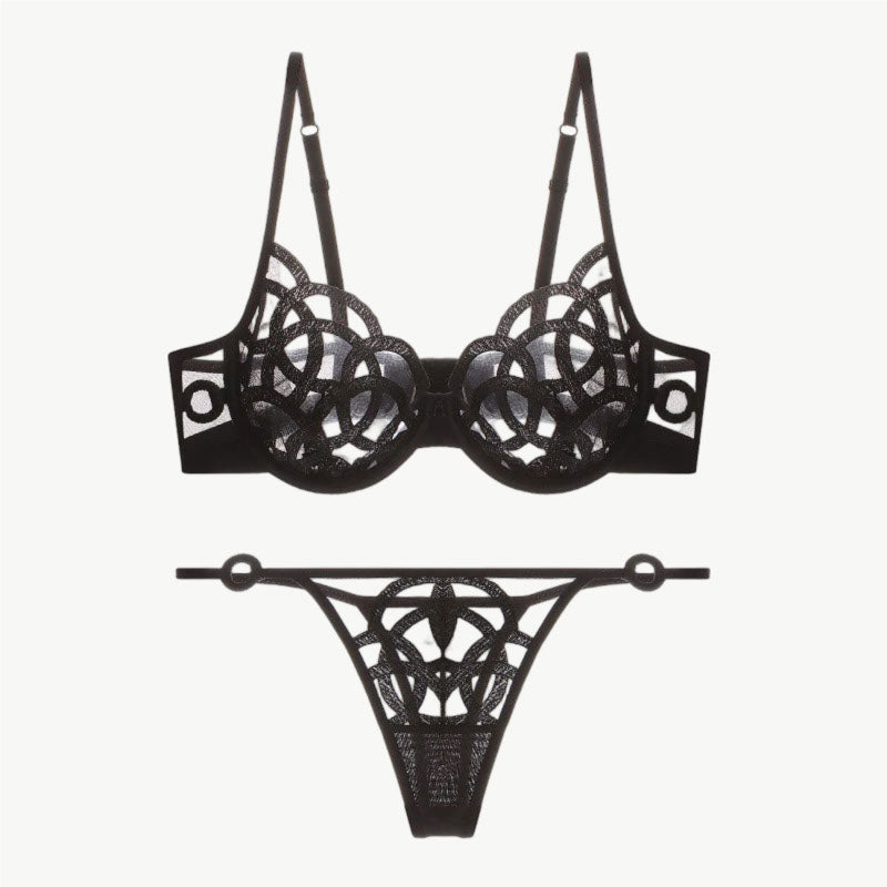 YUREINE Verflochtener Charme-String-Lingerie-Set"