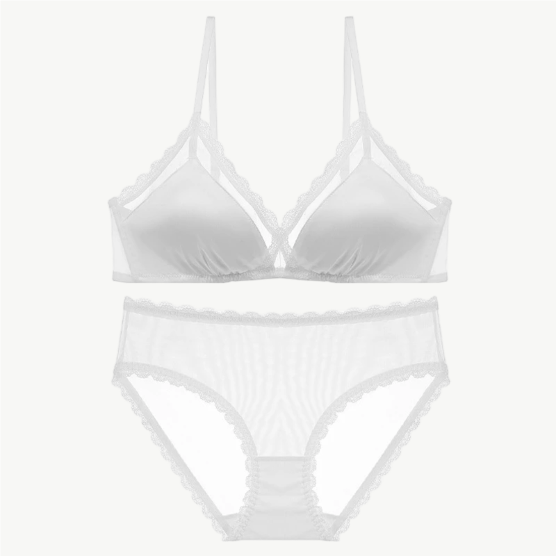YUREINE Luxe White Lace Elegance