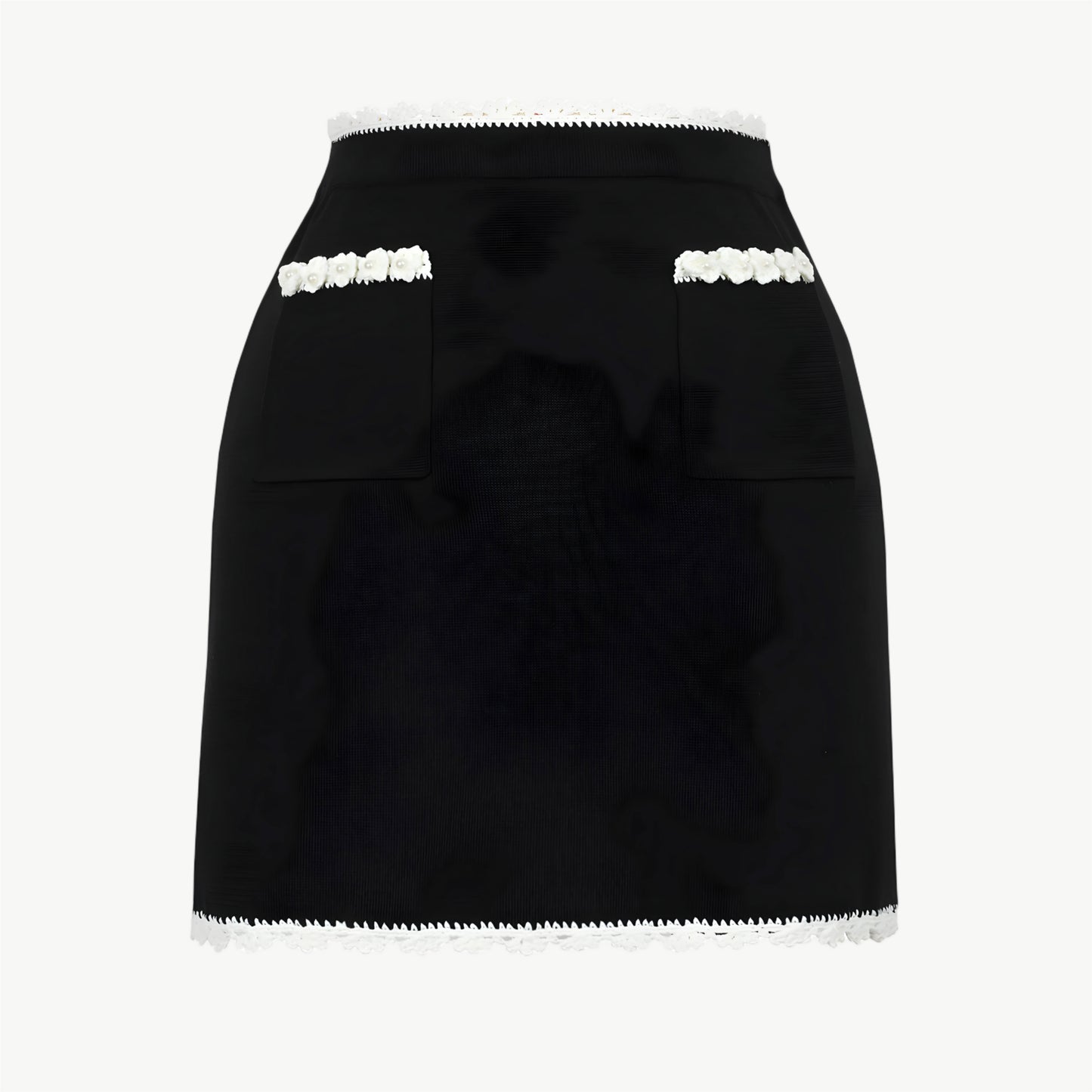 Maillé Cropped Knit Vest & Skirt Set