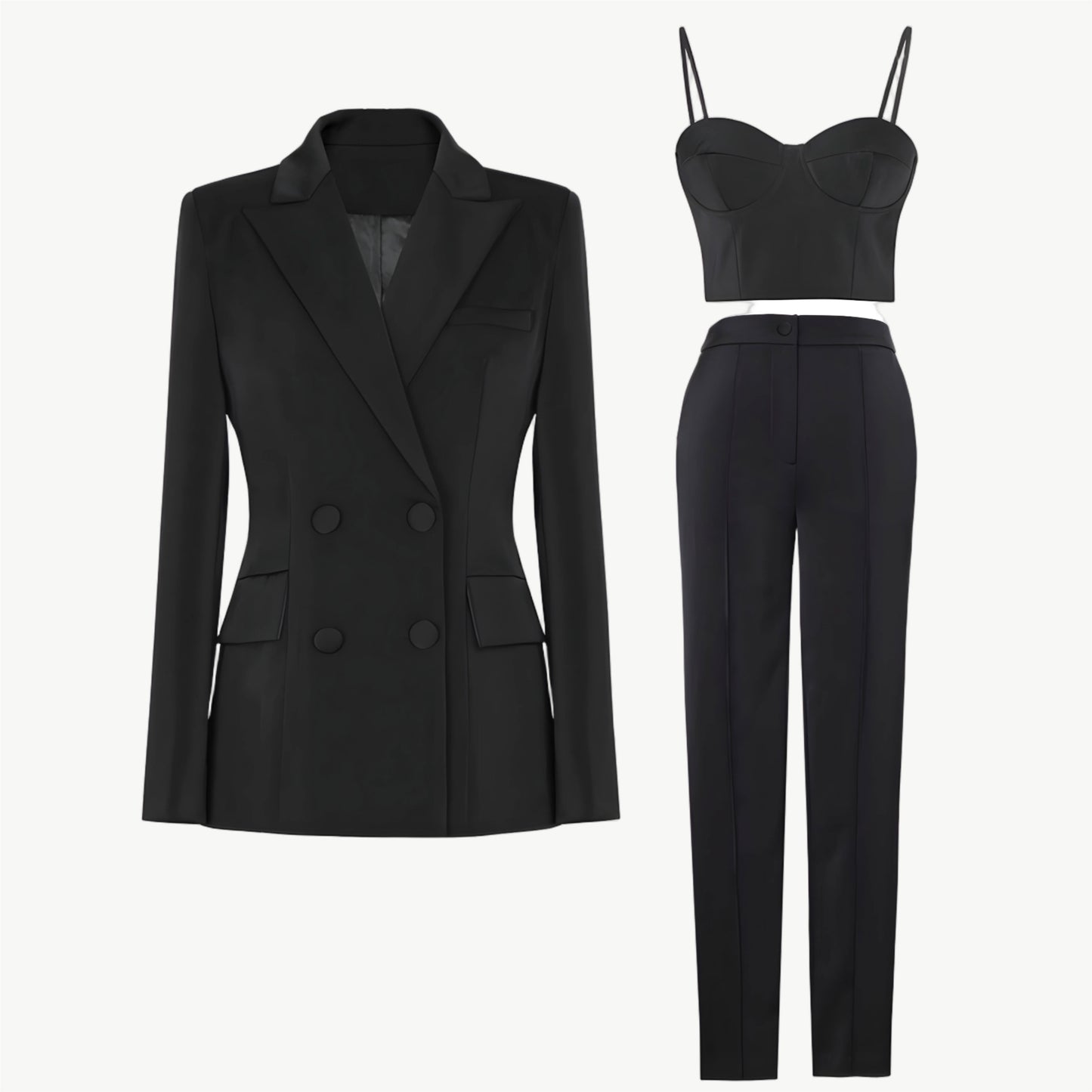 YUREINE Formal Three-Piece Power Set