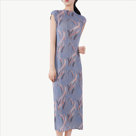 YUREINE Versa Kleid Kunstvolle Falten und abstrakte Eleganz