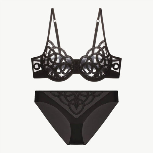 YUREINE Interwoven Charm Brief Lingerie Set